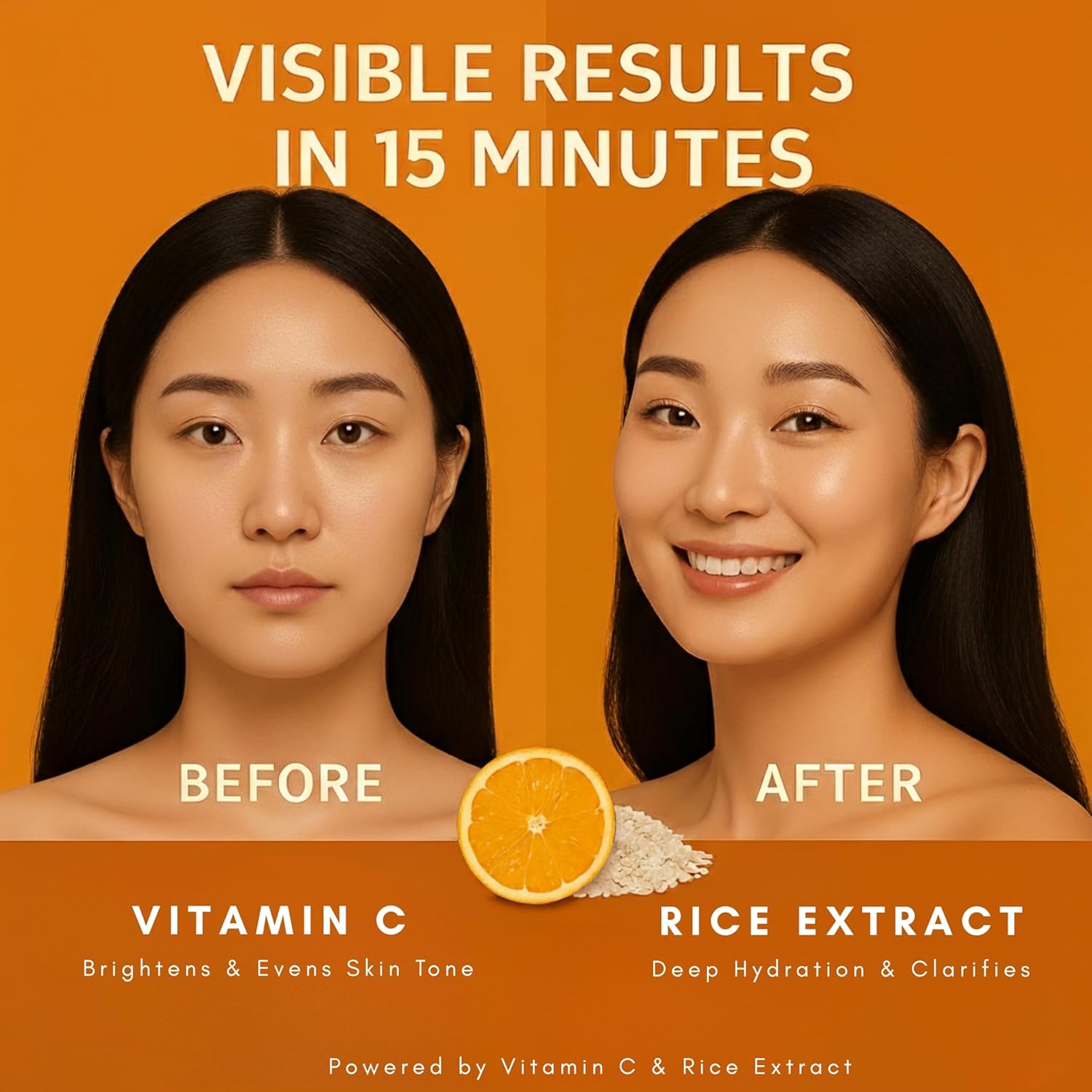 BIOSEBIO Korean Collagen Face Mask – 5 Sheets | Vitamin C & Rice Extract Brightening Sheet Mask for Radiant Glow | Hydrating & Plumping K-Beauty Facial Mask with Hydrolyzed Collagen, Panthenol & Beta-Glucan | Made in Korea